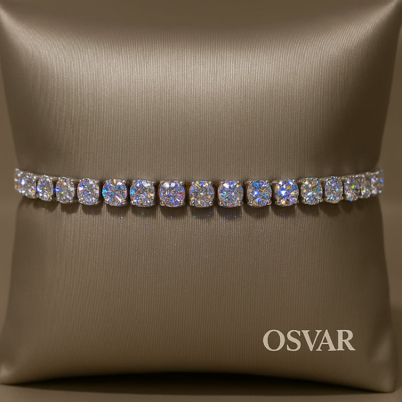 BRACELET TENNIS - MOISSANITE VVS1 - OR 18K - HOMME
