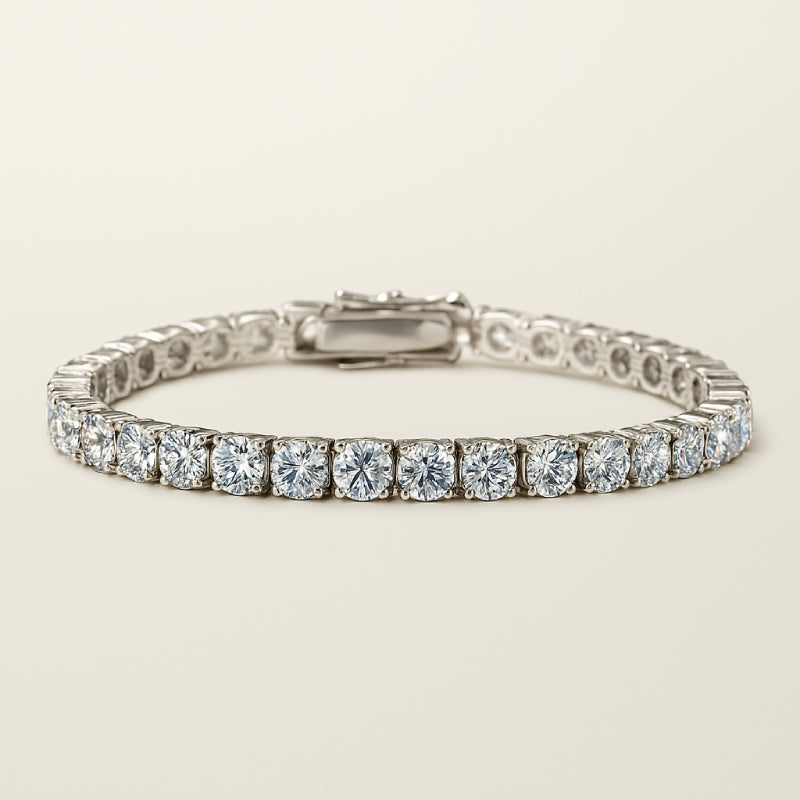 BRACELET TENNIS - MOISSANITE VVS1 - OR 18K - HOMME