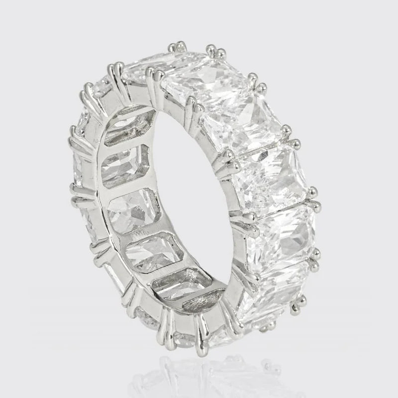 BAGUE BAGUETTE - MOISSANITE VVS1 - OR 18K - HOMME