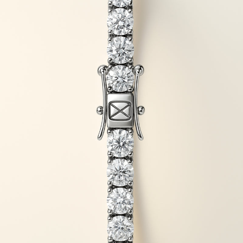 BRACELET TENNIS - MOISSANITE VVS1 - OR 18K - HOMME